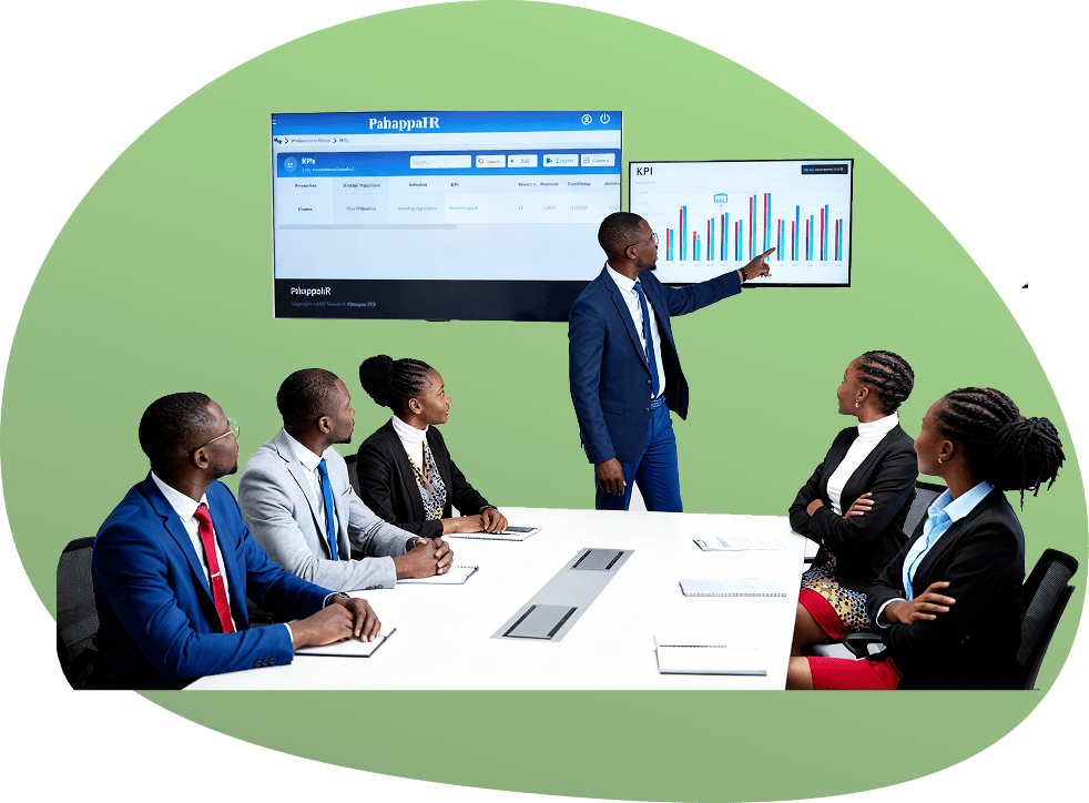 Monitor employee goals and KPIs in real time - PahappaHR dashboard