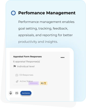 Custom employee appraisal templates and performance review workflow